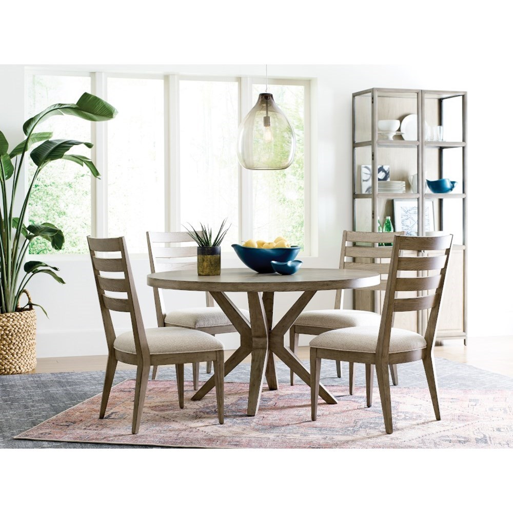 American Drew West Fork 924701R Hardy Farmhouse Round Dining Table